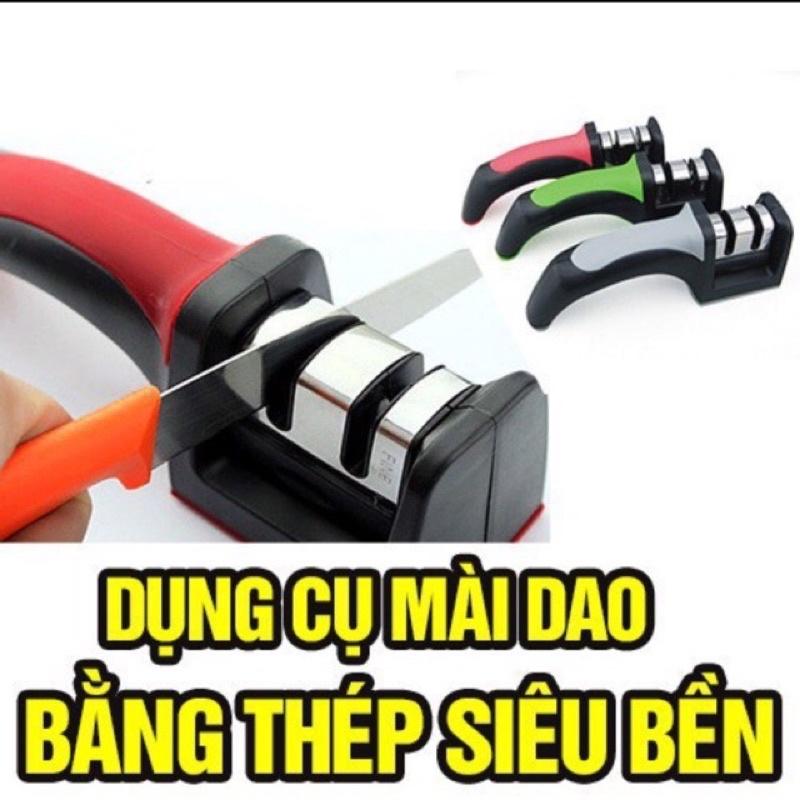 Dụng Cụ Mài Dao Kéo 3 Khe 3 Cấp Độ Cầm Tay Nhỏ Gọn Tiện Dụng Hàng Cao Cấp Loại 1