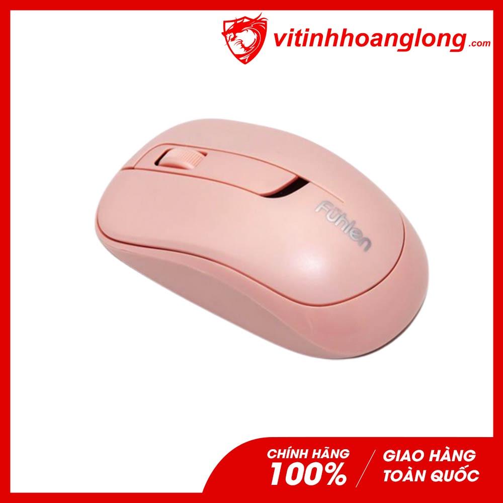 Chuột không dây USB Fuhlen A09B Pink màu hồng New- Hàng Chính Hãng - BH 12T