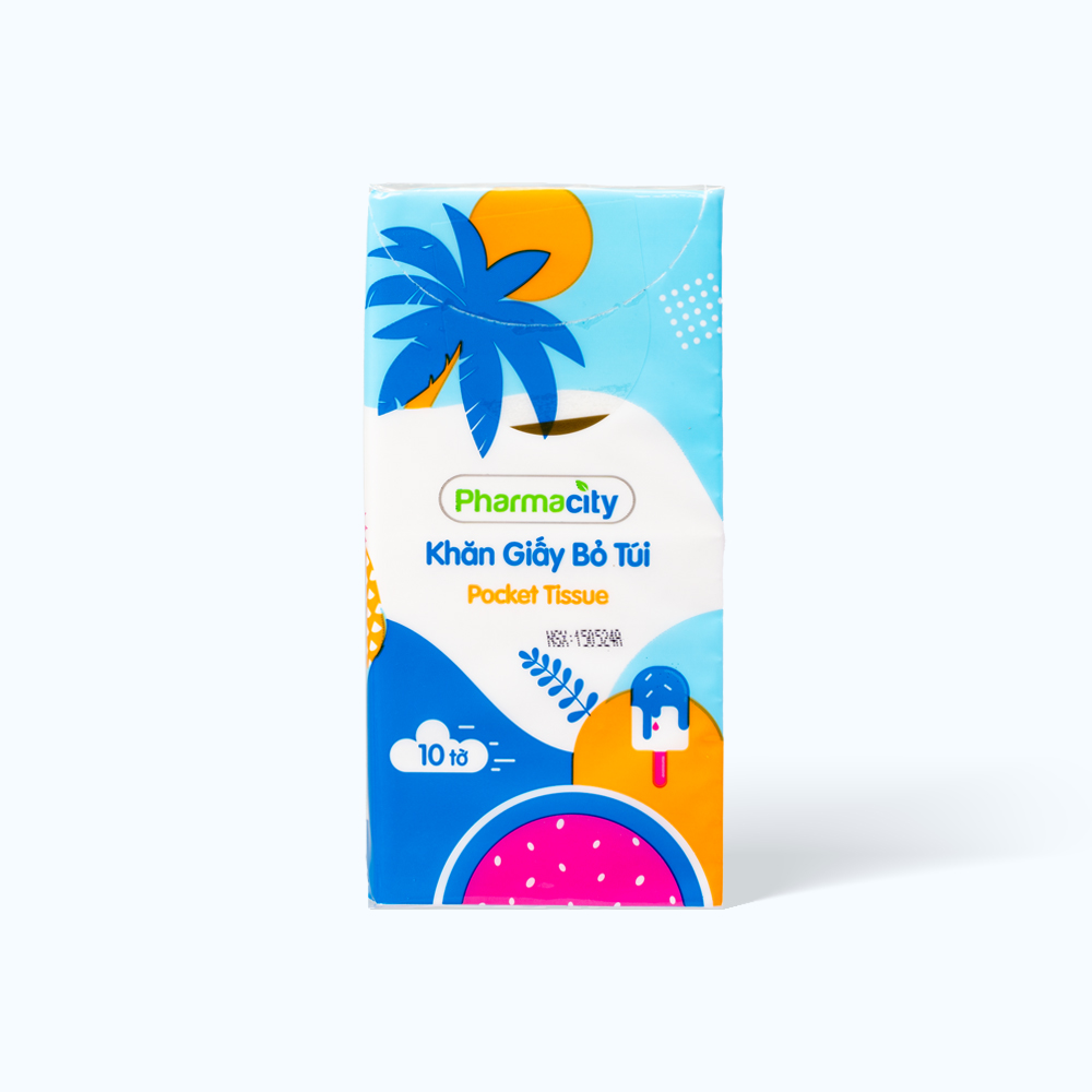 Khăn giấy bỏ túi Pharmacity Tropical Summer (Lốc 6 gói)