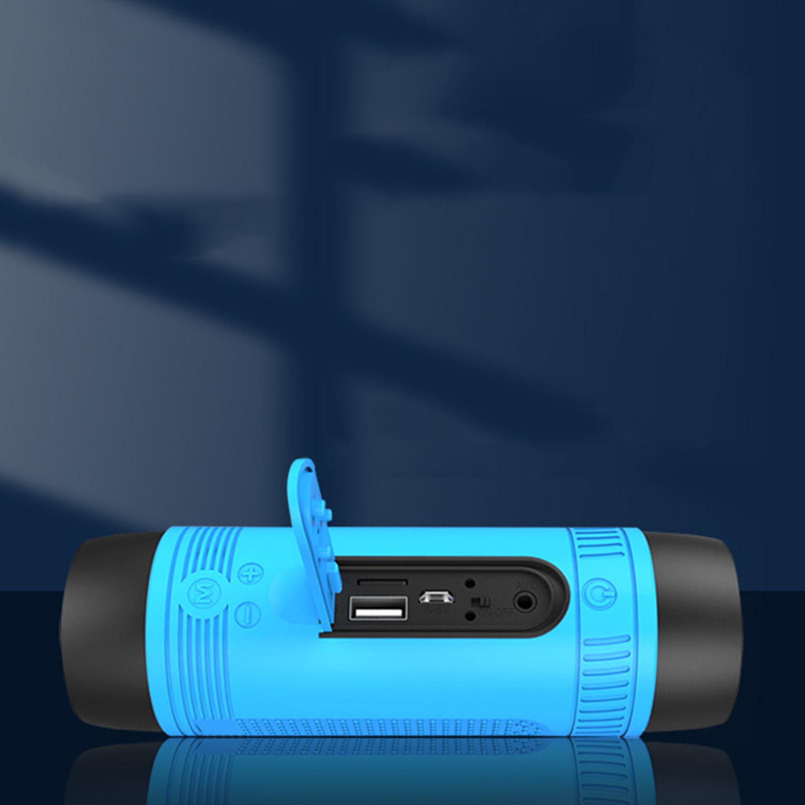 Outdoor Portable Flashlight Bicycle Bluetooth Speaker TF Card Play, Extend Playtime
