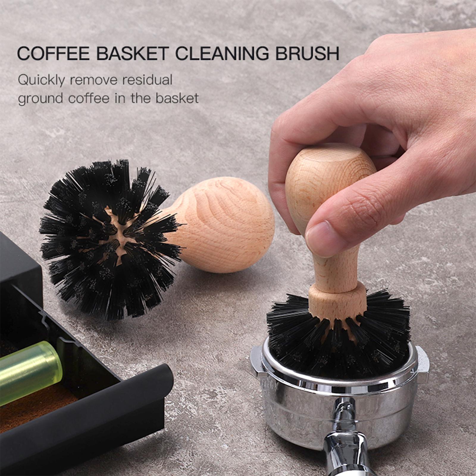 Coffee Tamper Cleaning Brush Coffee Grinder Cleaning for 51mm 53mm Basket