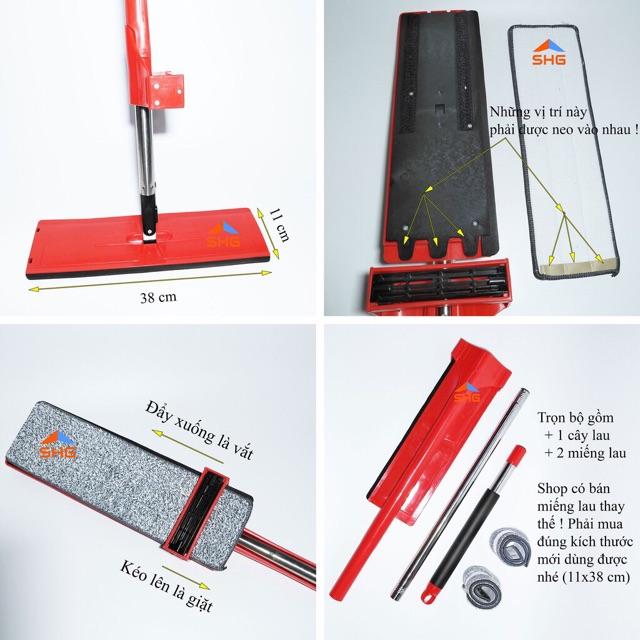 Cây lau nhà tự vắt thông minh có chức năng cào nước