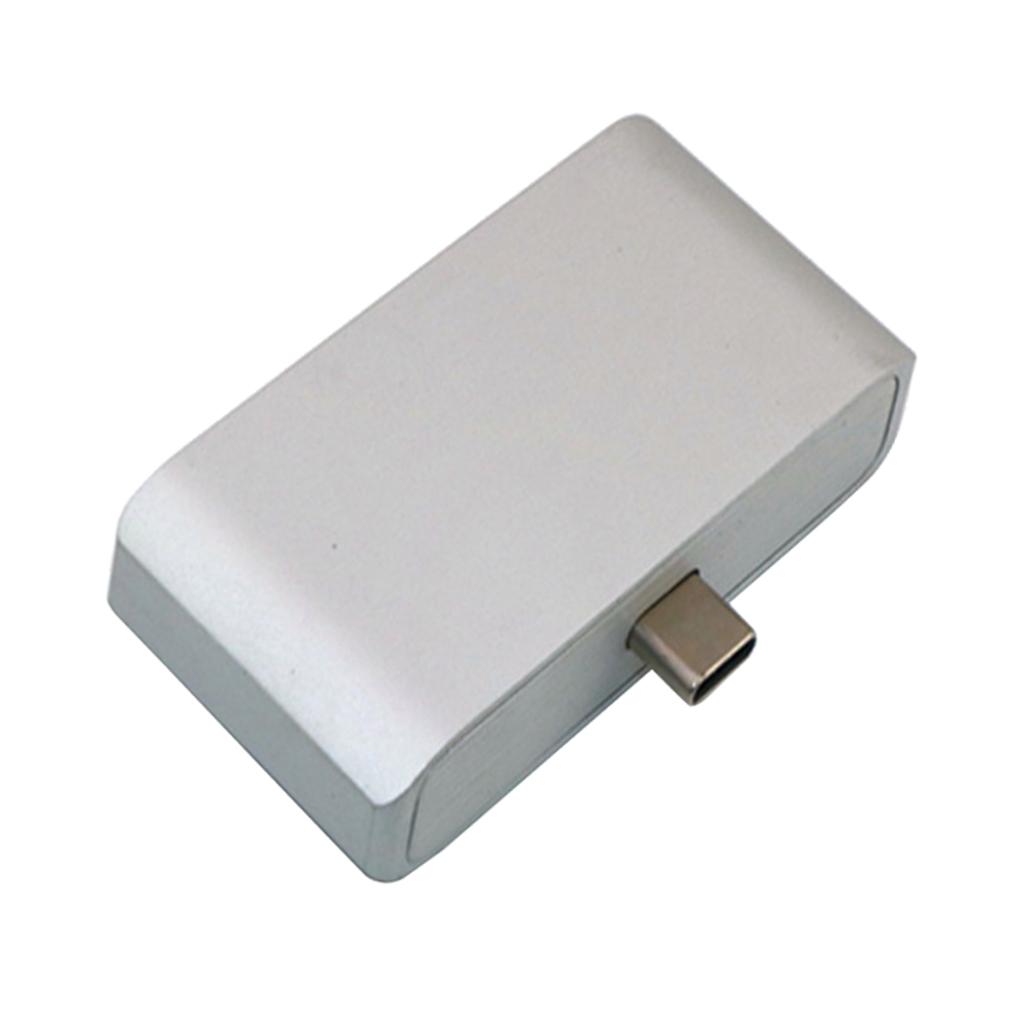Multi-function Type-C Hub, USB-C To HDMI/Type-C/USB Charging Adapter-Silver