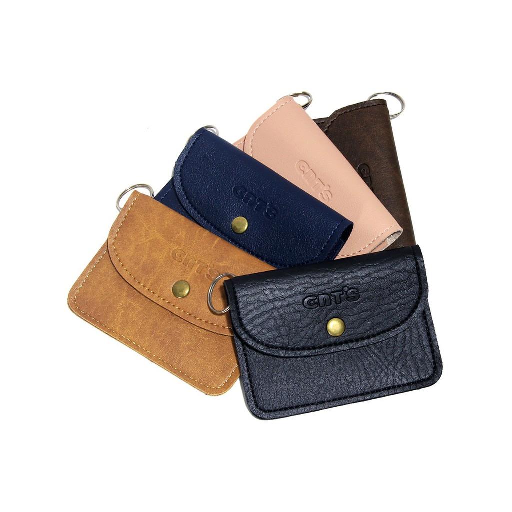 Ví mini đựng thẻ Zenkastore đựng card thẻ atm đựng tiền lẻ vé xe ví móc khóa bằng da cao cấp rất tiện dụng
