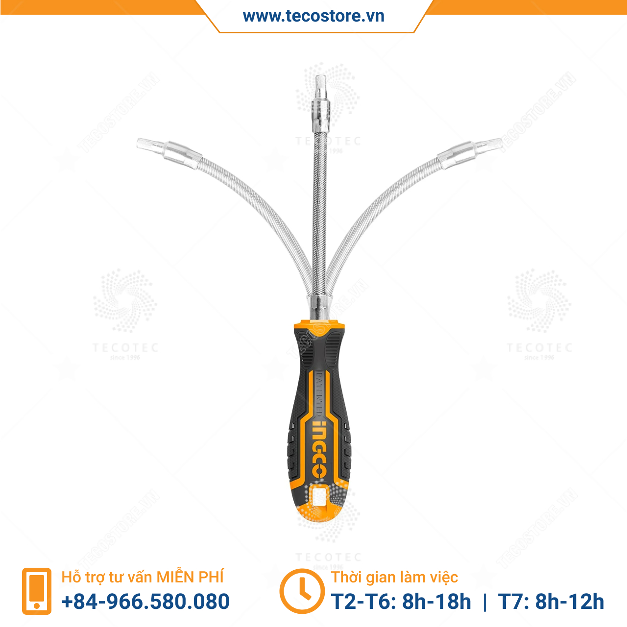 Bộ 12 tua vít thay đổi trục linh hoạt INGCO AKSDFL1208