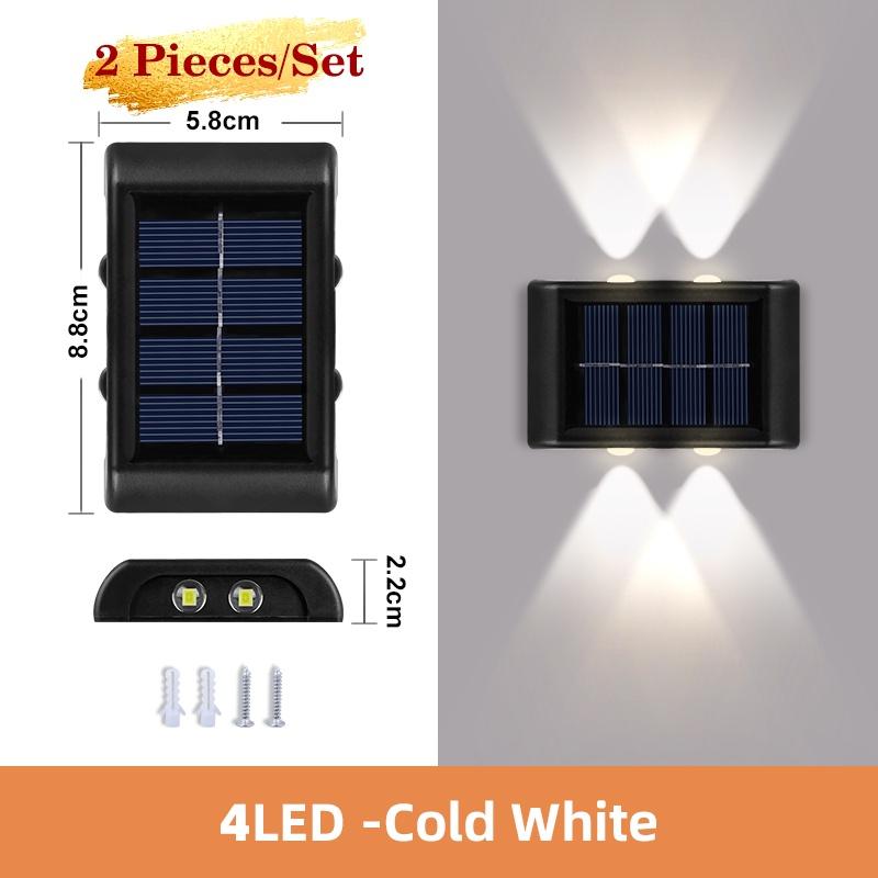 Đèn LED Gắn Tường Sử Dụng Năng Lượng Mặt Trời Chống Nước Tiện Lợi