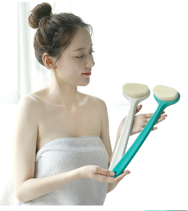 Bàn Chải Cọ Lưng - Chà Lưng, Bông Tắm, Massage Lưng chất lượng cao tặng kèm móc treo (giao màu ngẫu nhiên)