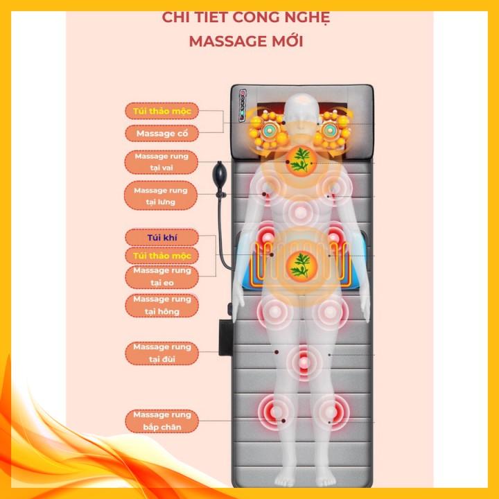️ Máy mát-xa lưng bằng điện với 10 động cơ rung Nệm mát-xa làm nóng cho cổ chân lưng eo giảm đau EXTRACARE