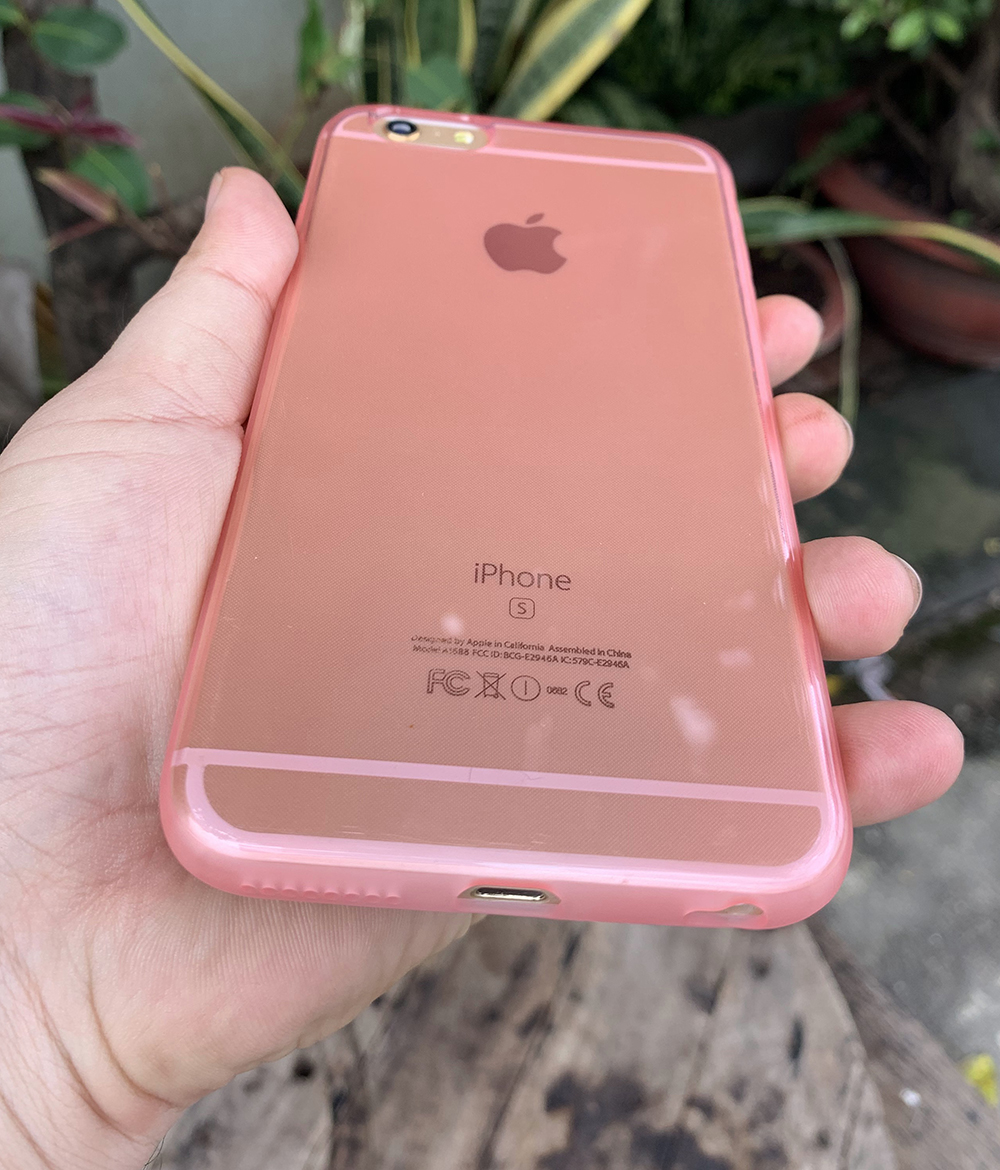 Ốp lưng dẻo cao cấp dành cho iPhone 6 plus / iPhone 6s plus - Màu hồng mờ