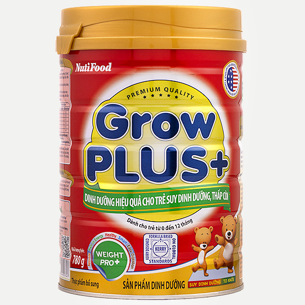 Sữa bột Nutifood grow plus đỏ 780g dành cho trẻ dưới 1 tuổi