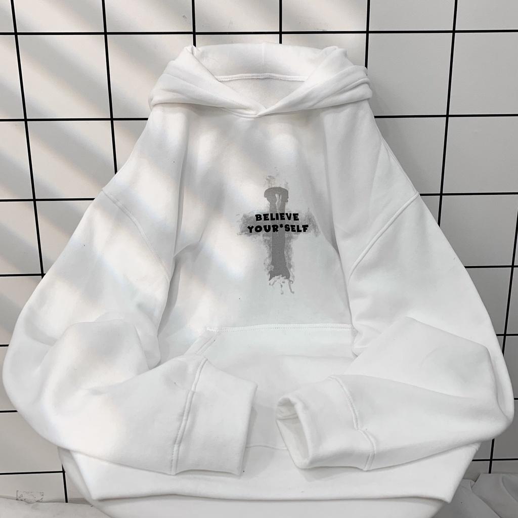 Áo Khoác Hoodie Form Rộng Unisex BELIEVE Vải Nỉ Bông ZoZo_unisex