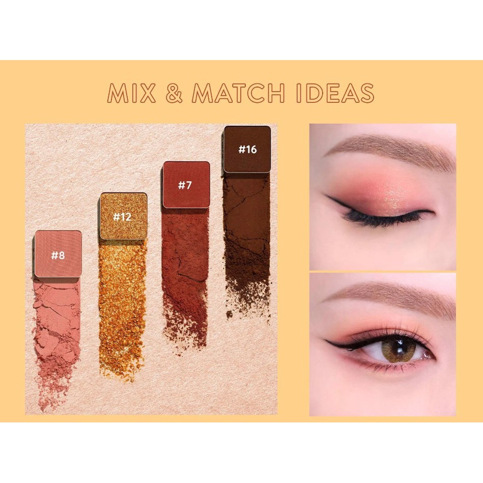 Bảng Phấn Mắt 16 Ô Siêu Mềm Mịn, Bền Màu, Lâu Trôi Lemonade Aesthetic Eyeshadow Palette