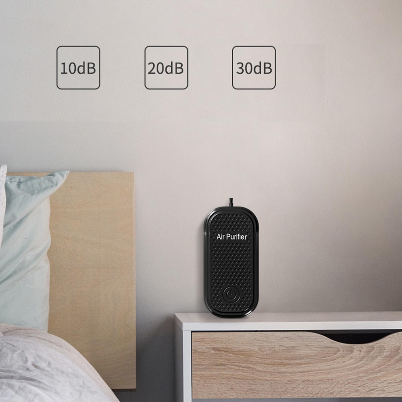 Portable Necklace Air Purifier USB Smoke Rechargable Dust Anion Pollen