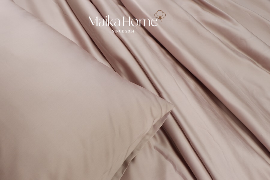 Bộ Drap 5 Món Lụa Tencel 60S - Ruốc nhạt