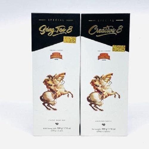 Combo 2 Hộp Cà phê Rang Xay Sáng Tạo 8 - Trung Nguyên Legend - 500gr (Gu mạnh, vị đậm, rất thơm, hương lâu sau uống)