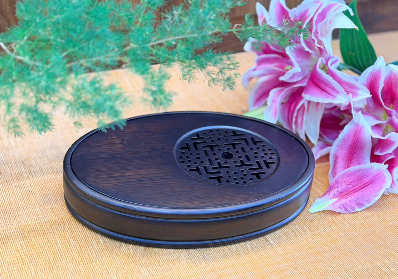 KHAY TRÀ TREN HUN KHÓI HÌNH OVAL SIZE NHỎ - KÍCH THƯỚC 29X20X5CM