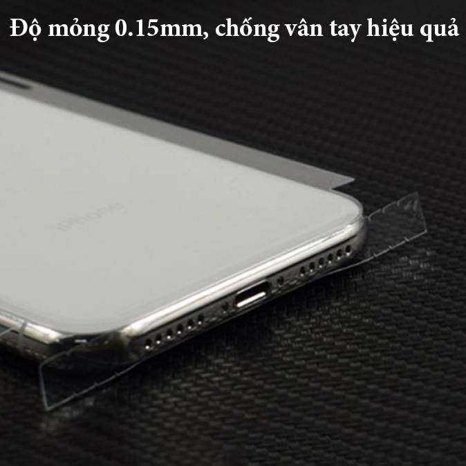 Miếng dán dẻo PPF Full mặt lưng và viền cho iPhone 11 Pro - Hàng nhập khẩu