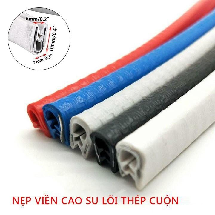 Gioăng U lõi thép cuộn 5 MÉT chống trầy cửa xe cốp capo 5 màu
