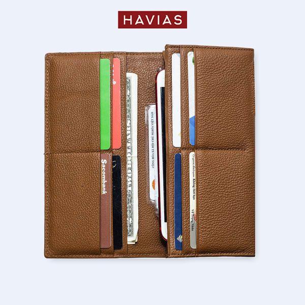 Ví dài Midas Handcrafted Wallet HAVIAS - Nâu Vàng Bò