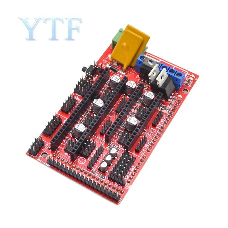1PCS RAMPS 1.4 PANEL PAR Part Bo mạch chủ 3D Máy in Bộ điều khiển màu đen màu đỏ