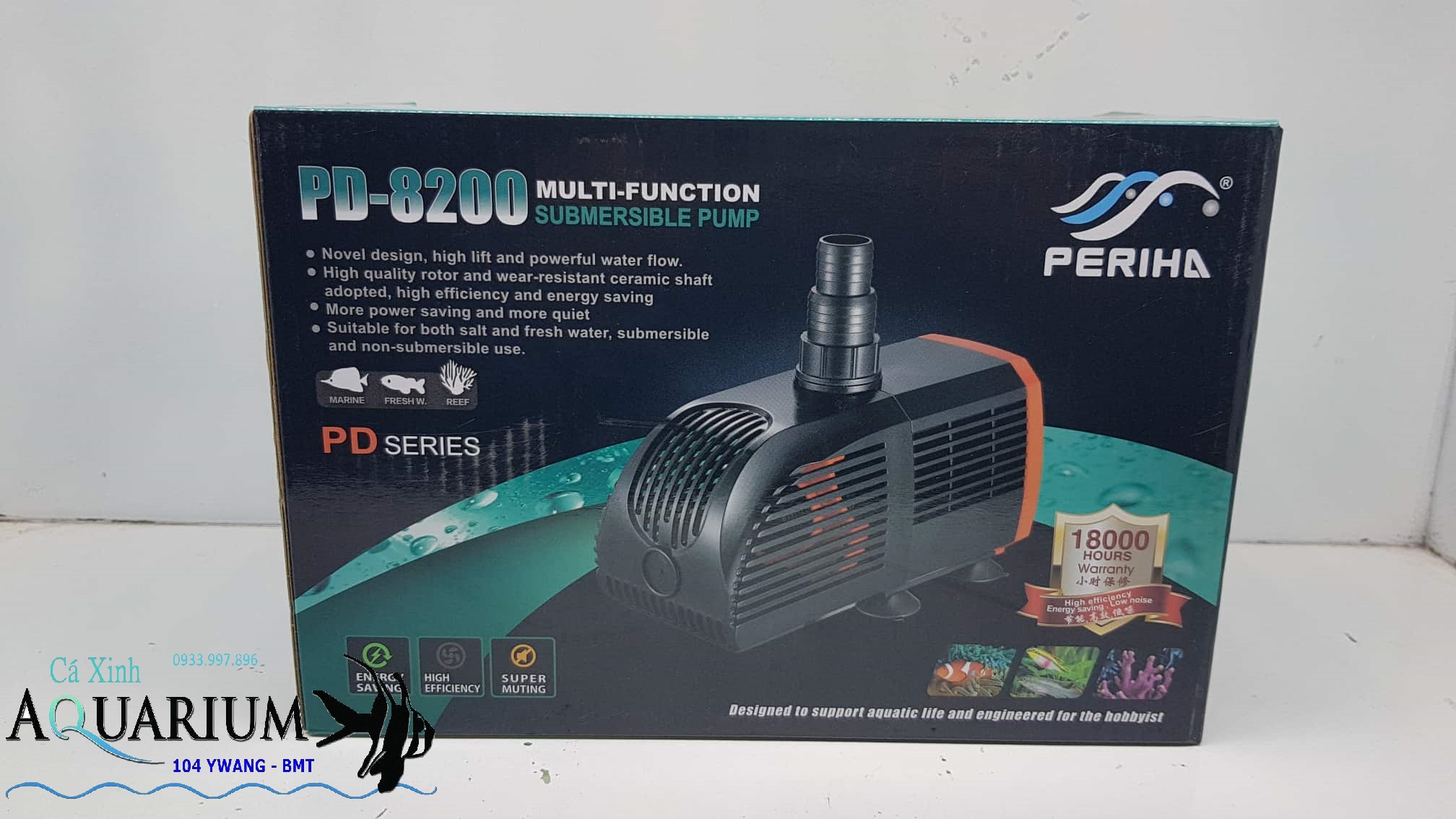 Máy bơm Periha 8200 CHO HỒ CÁ CẢNH