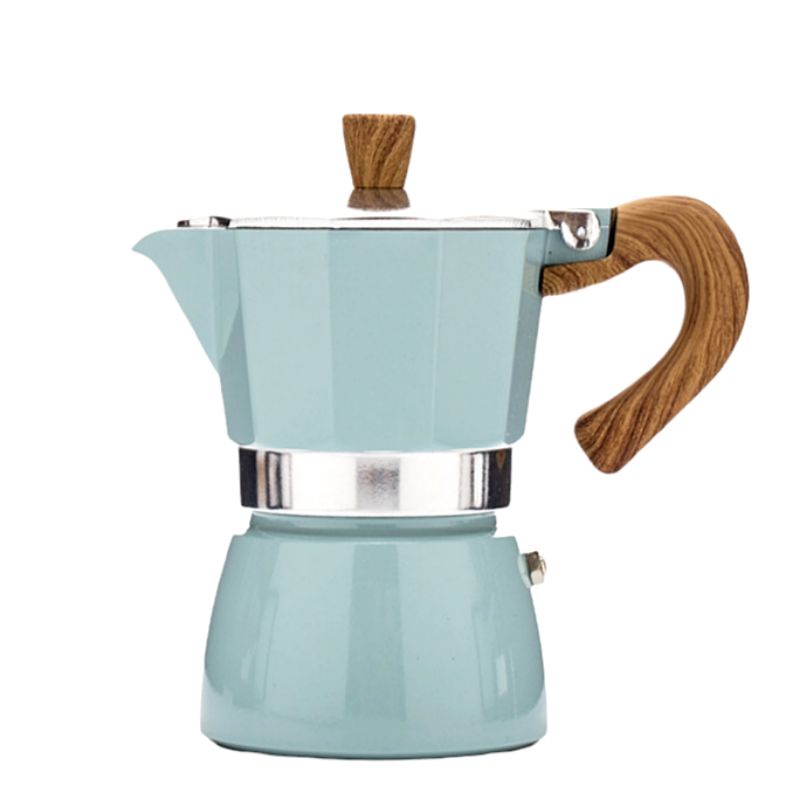 Ấm pha cà phê Moka Pot bằng nhôm, bình pha cà phê kiểu Ý