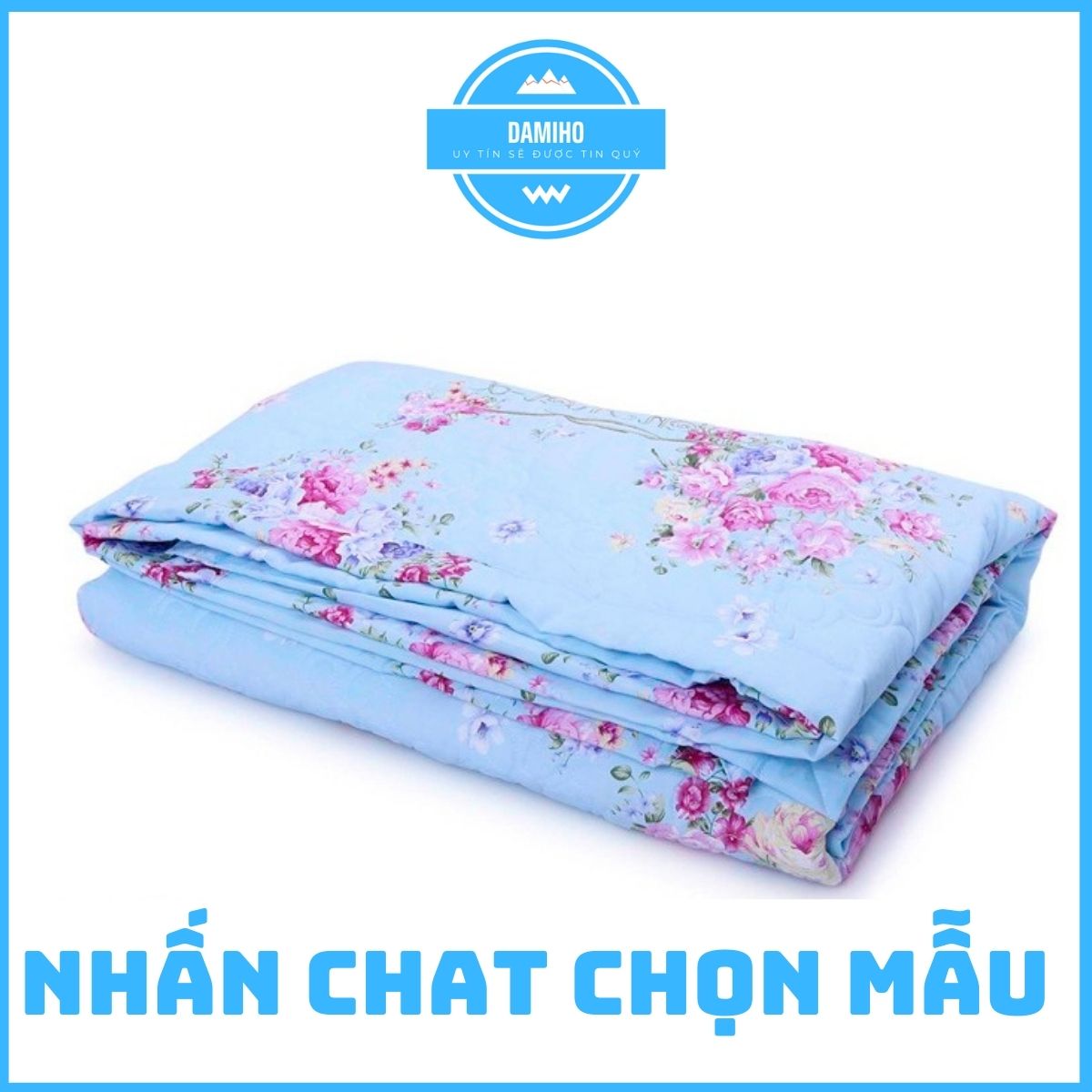 Chăn ngủ cotton chần gòn dày mát Chăn mền chăn hè cotton hàng VN cao cấp (160 x 200cm)