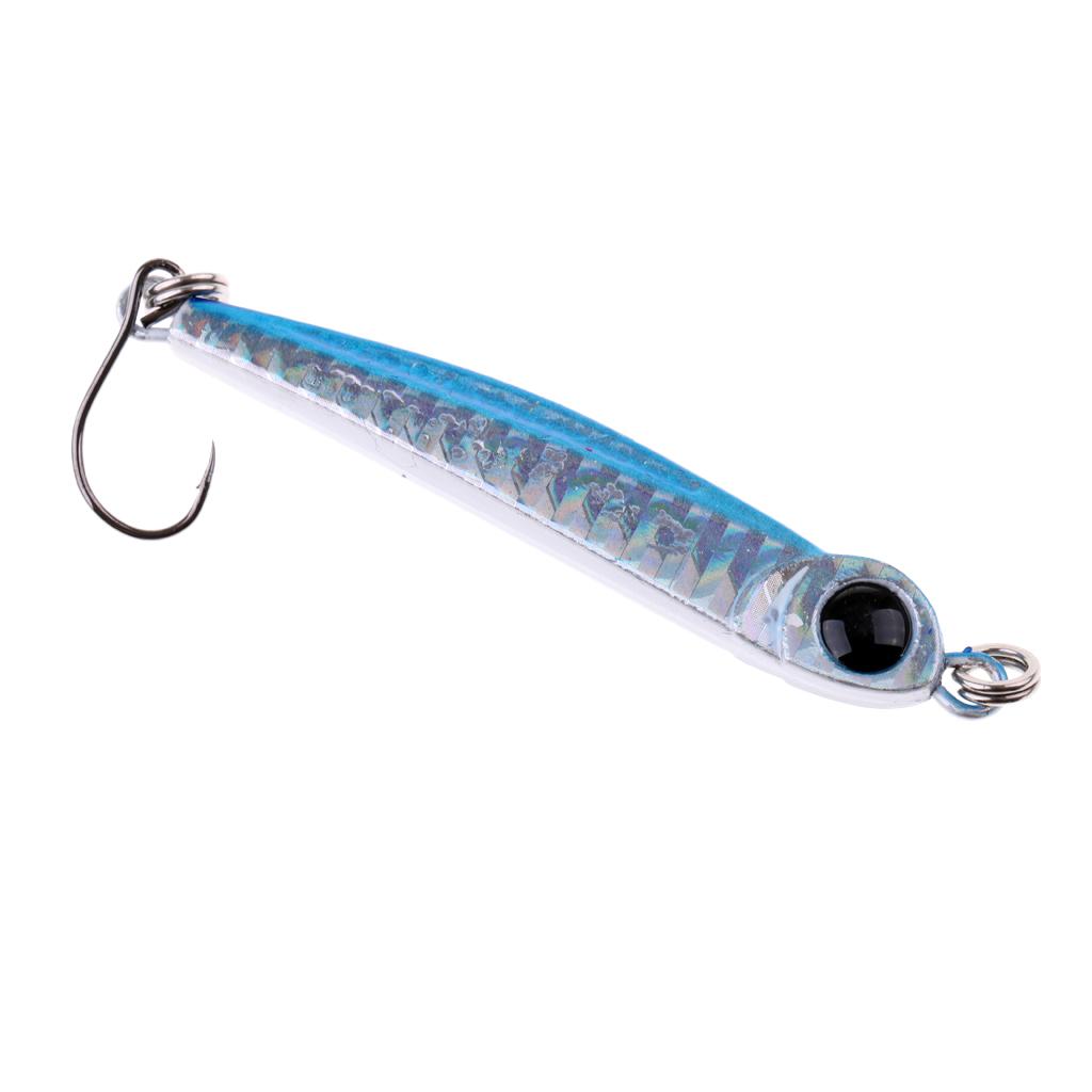 Lead Fish Metal Jigs With Single Hook and Rings Jigging Lures Hard Bait