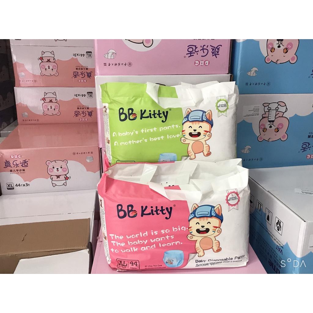 COMBO 4 bịch Tã Bỉm dán/quần BB Kitty nội địa Trung siêu thấm hút, an toàn cho bé đủ size từ 2-18kg0