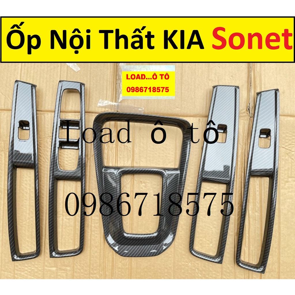 Ốp Nội Thất Xe KIA Sonet 2022-2023 Mẫu Vân Carbon Cao Cấp Nhất Thị Trường