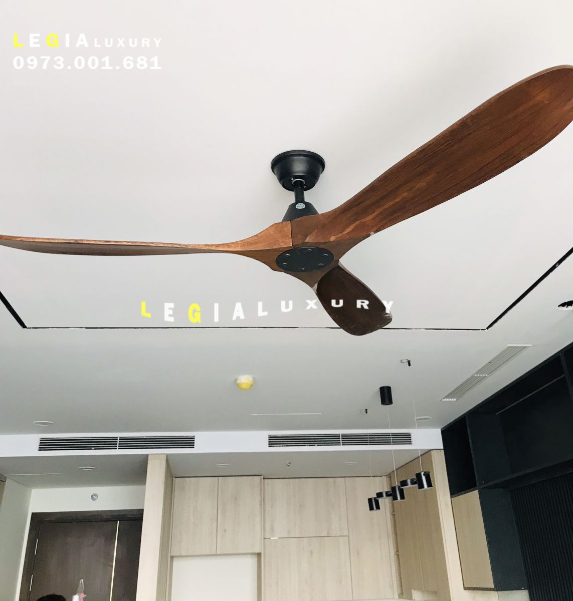 Mẫu Quạt Trần Cánh Gỗ Trang Trí Phòng Khách Đẹp Phong Cách Đông Dương INDOCHINE STYLE - Bảo Hành 5 Năm Hàng Chính Hãng
