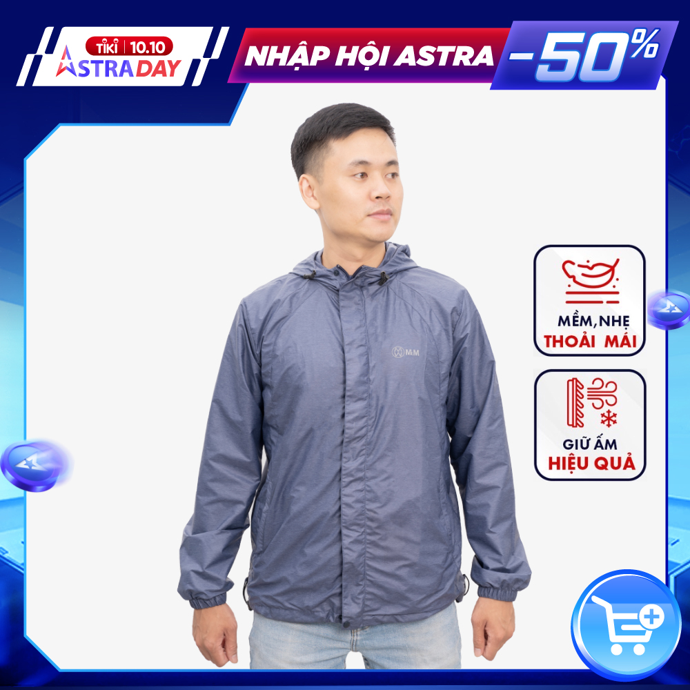 Áo khoác gió nam chống nắng trượt nước cản gió cản bụi hiệu quả MRM Manlywear