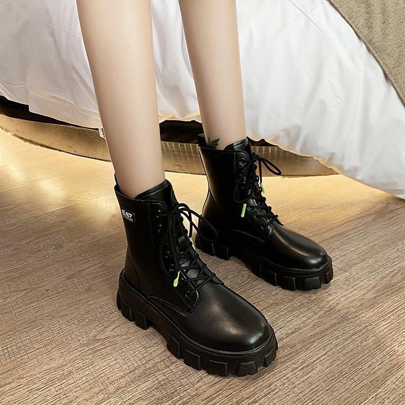 Giầy boot cổ lửng phong cách hàn