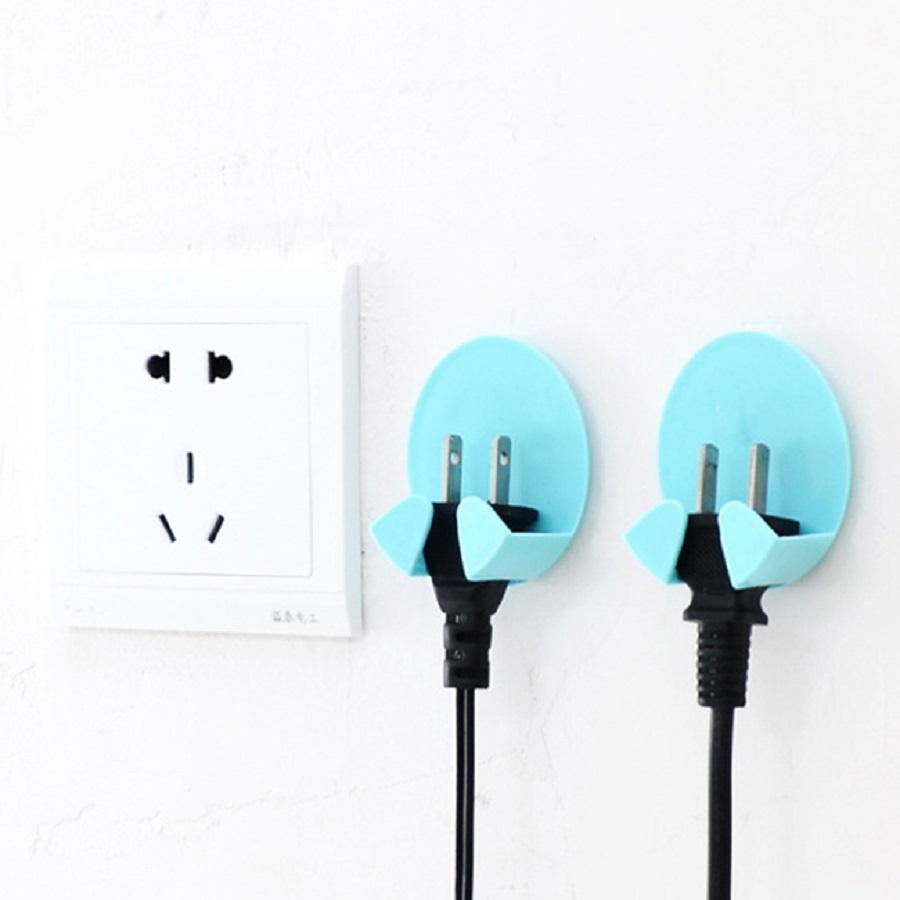 Móc Dán Tường Treo Phích Cắm Điện Vỉ 2 Móc H088