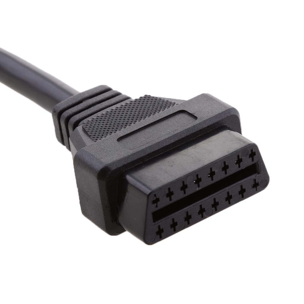 9 Pin J1939 Đến 16 Pin OBD2 OBDII Cắm Bộ Chẩn Đoán