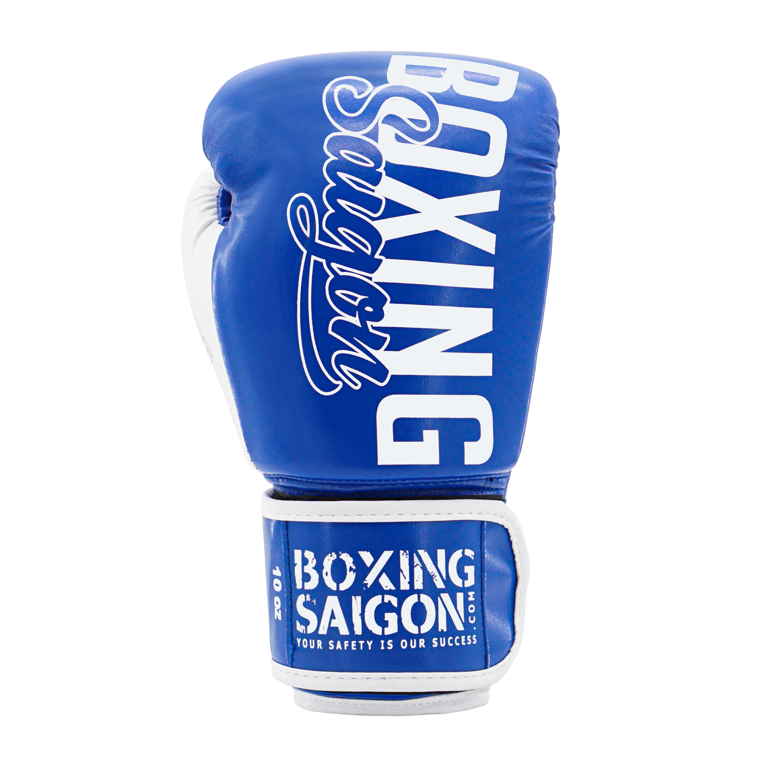 Combo Găng Tay Boxing Saigon + Băng Tay 4m5 (tặng túi rút) - Xanh dương