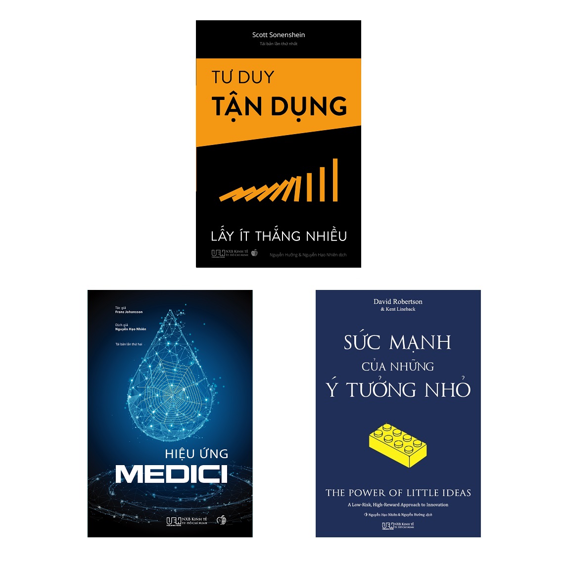 Combo Kinh doanh ít vốn (Tư duy tận dụng - Hiệu ứng Medici - Sức mạnh của những ý tưởng nhỏ) kèm hộp