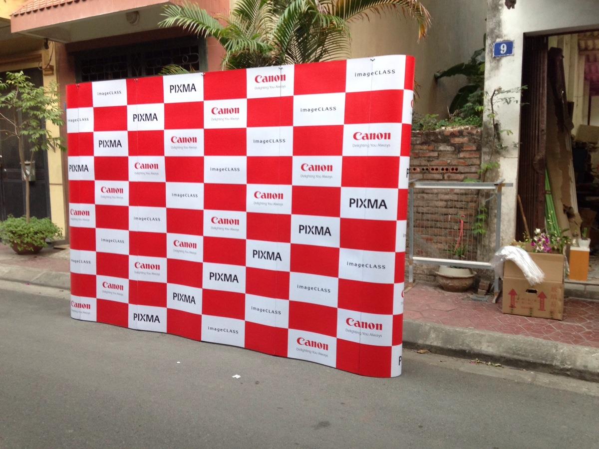 BACKDROP DI ĐỘNG DẠNG PHẲNG 2 ĐÈN KÍCH THƯỚC 3X3 Ô