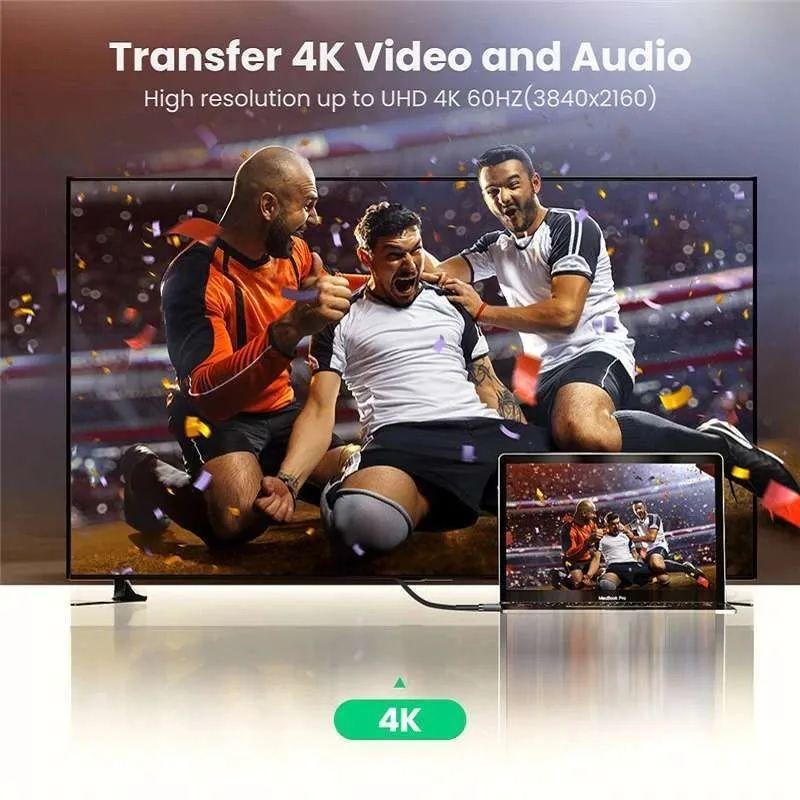 Ugreen UG70324HD136TK 2M 16Gbps 8K cáp Ultra HDMI 2.0 màu đen 4k@60hz - HÀNG CHÍNH HÃNG