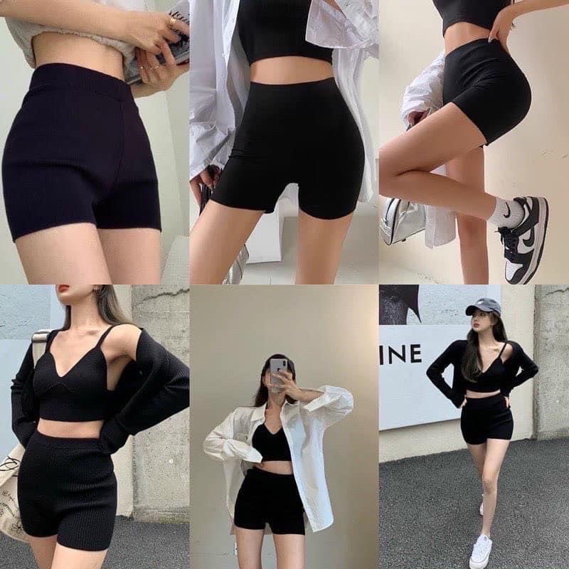 Hot- Quần Biker short dáng ngắn nâng mông mùa hè.N29