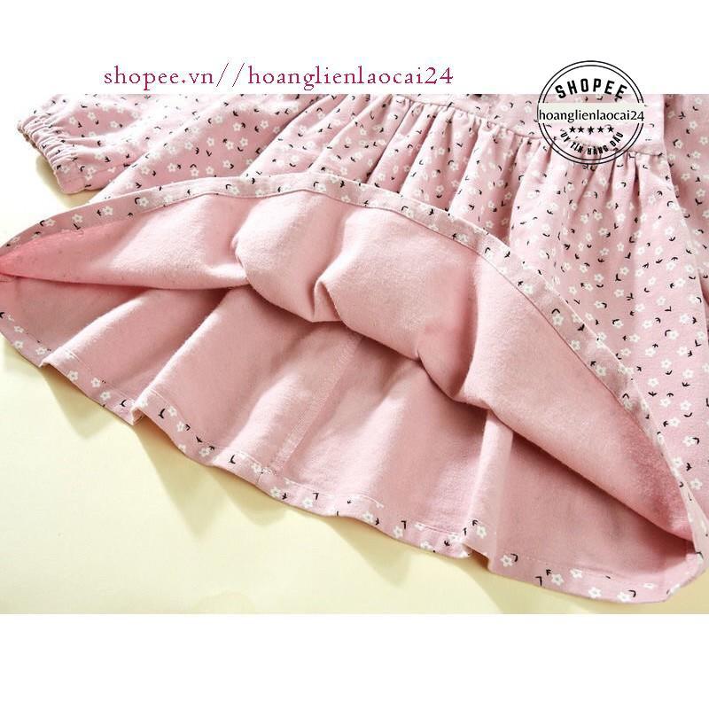 Váy hồng hoa nhí cho bé từ 10kg đến 16kg