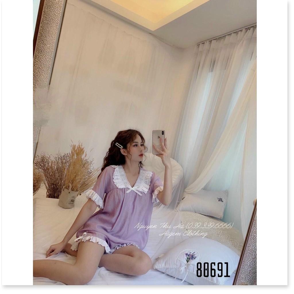 ĐỒ NGỦ NỮ CỰC XINH , MÁT MẺ , THOẢI MÁI CỰC ĐẸP HOT HOT THỜI TRANG LANO STORE - M