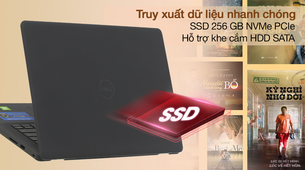 Laptop Dell Vostro 3400 i3 1115G4/8GB/256GB/14&quot;F/OfficeHS/Win11/(70270644)/Đen - Hàng chính hãng