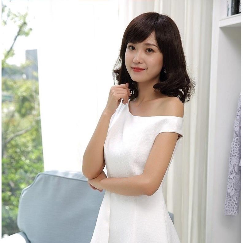 Tóc giả nguyên đầu trung niên, ️Tóc giả đẹp cả đầu xoăn cao cấp -TG676