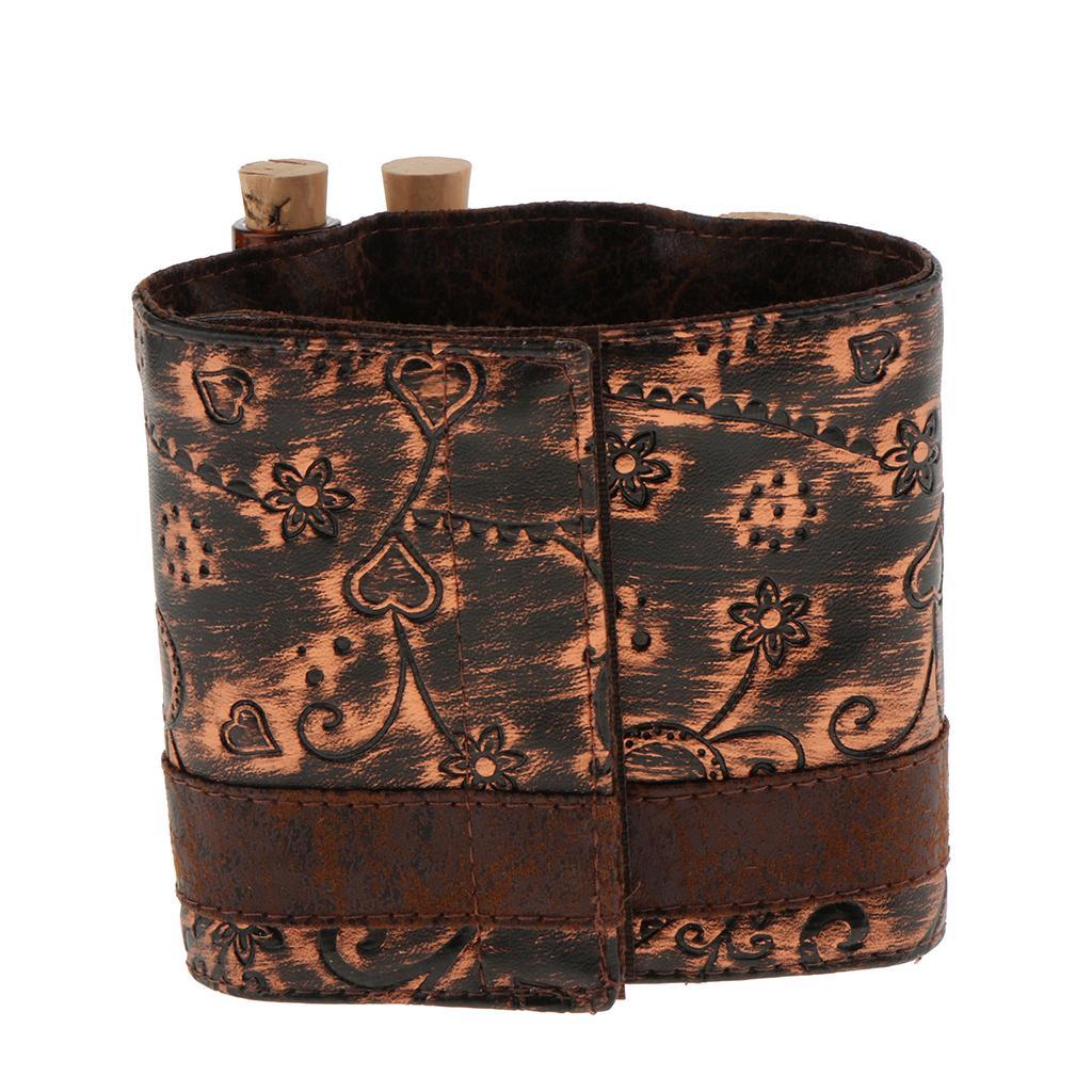 Vintage Wrist Bracelet With Vial Steampunk Upper Arm Band Cuff Jewellery