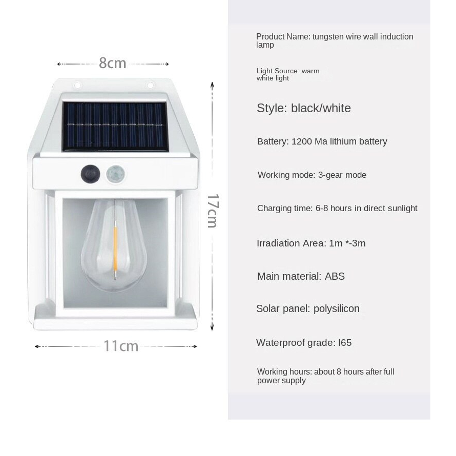 Đèn led năng lượng, đèn cảm ứng năng lượng mặt trời, dây vonfam chống thấm nước, bóng đèn cảm ứng hồng ngoại - HÀNG CHÍNH HÃNG MINIIN