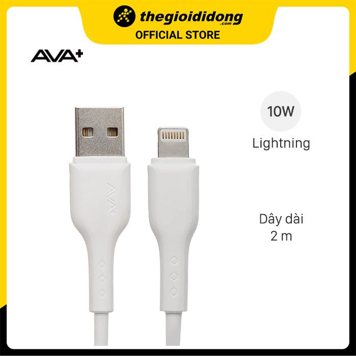 Cáp Lightning 2m AVA+ Kalf - Hàng chính hãng