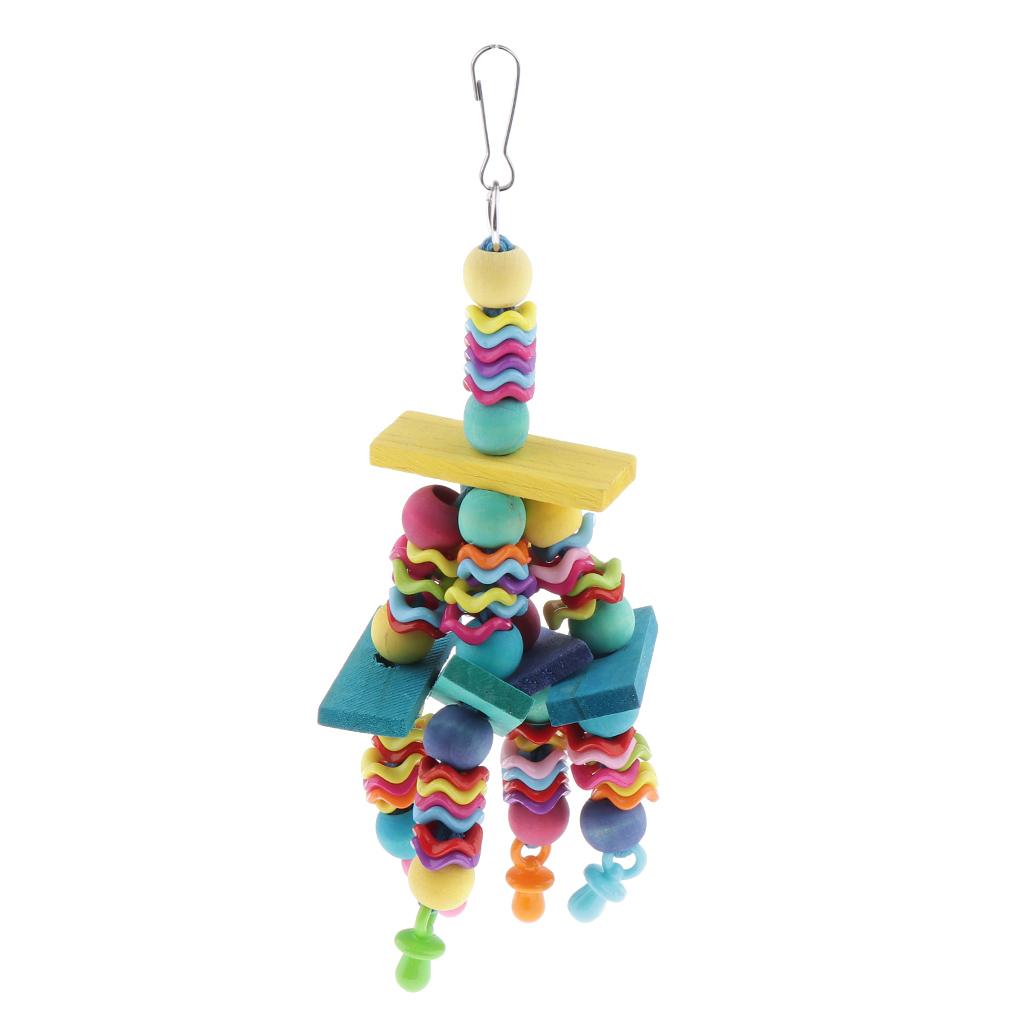 Parrot Chew Toy Cage Hanging Swing Rope Parakeet Cockatoo Budgie Macaws