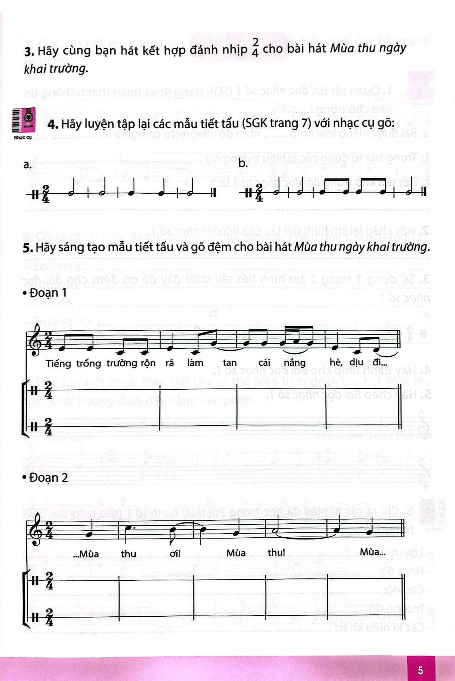 Bài Tập Âm Nhạc 9 (Chân Trời) (Chuẩn)