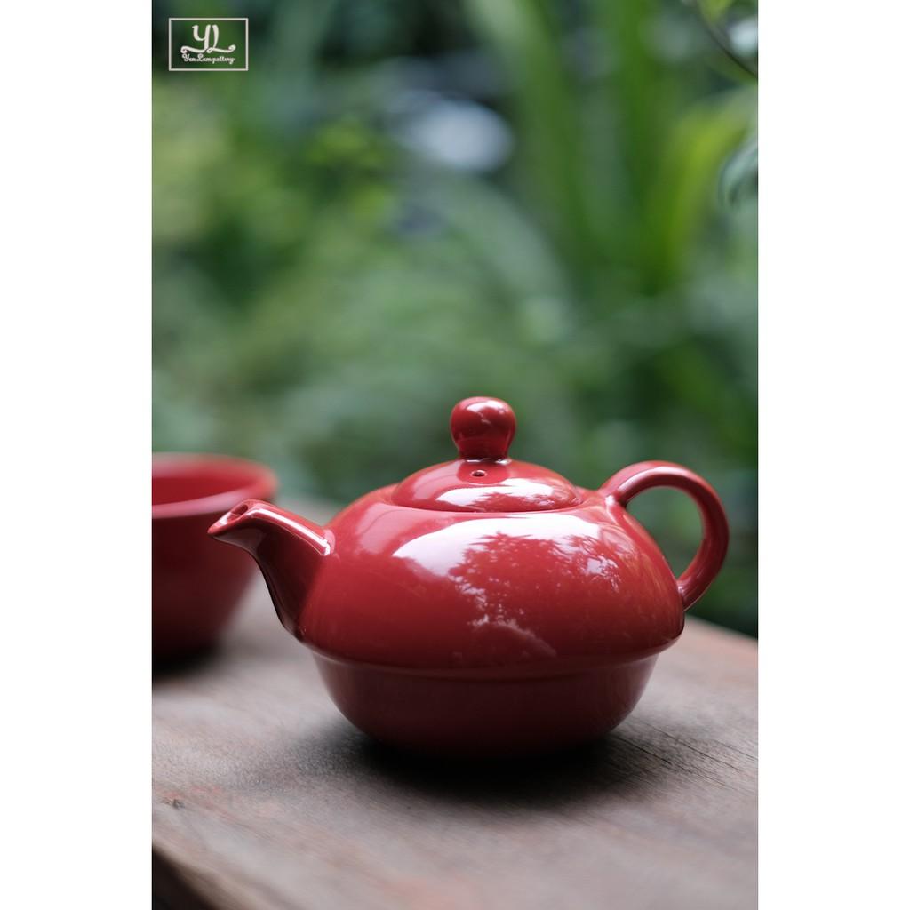 Bộ Trà "Độc Ẩm" Gốm Sứ